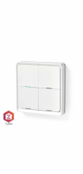 NEDIS chytrý nástěnný vypínač/ Zigbee 3.0/ nástěnný držák/ bílý