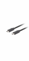 Lanberg USB-C M/M 3.1 GEN 2 kabel 1m 10GB/S PD100W černá  
