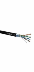 Instalační kabel Solarix venkovní FTP, Cat5E, drát, PE, box 100m SXKD-5E-FTP-PE