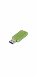 128GB USB Flash 2.0 PIN STRIPE Store'n'Go, eukalyptově zelená
