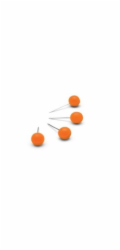 Nobo Pins na desky NOBO, 100 ks, oranžové