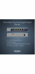 NETGEAR MS105 Netgear5-Port Multi-Gigabit (2.5G) Ethernet Unmanaged Switch
