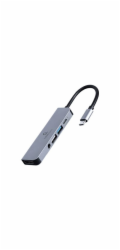 Gembird A-CM-COMBO5-02 USB Type-C 5-in-1 multi-port adapter (Hub + HDMI + PD + stereo audio)