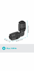 Micro-Drip-System L-kus 13mm (1/2), připojení