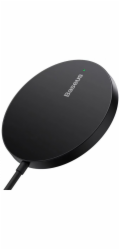 Baseus Charger Baseus Simple Mini3 Magsafe 15W (černá) bezdrátová nabíječka