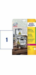 Avery Zweckform bílé odolné etikety pro laserové tiskárny 210x297 mm 20 listů (L4775-20)