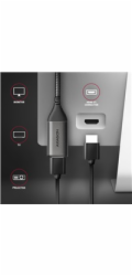 AXAGON RVC-HI2M, USB-C -> HDMI 2.0a redukce / adaptér, 4K/60Hz HDR10