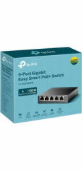 TP-Link Easy Smart switch TL-SG105MPE (5xGbE, 4xPoE+, 120W, fanless)