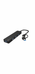 Rozbočovač Natec MAYFLY 4xUSB-A 3.0 HUB + USB-A adaptér