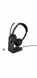 Jabra Evolve2 55/Stereo/ANC/USB/BT-USB/Bezdrát/MS/Stand/Černá