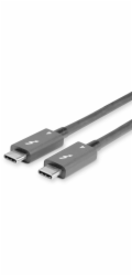 Lindy USB kabel - USB-C (M) na USB-C (M) - USB4 / Thunderbolt 3 / Thunderbolt 4 - 1 m - pasivní, kulatý, USB napájecí zdroj (100 W)
