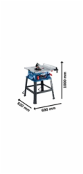 BOSCH GTS 254, stolní pila, 254 mm, úhel 45° L, stůl 555 x 555 mm