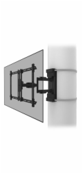 Neomounts Select WL40S-910BL16/Držák displeje/na sloup 25-100 cm/40-75"/sklopný/rotace/3čepy/VESA 600X400/nosn. 45kg/čer