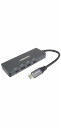 PREMIUMCORD Hub USB-C na 4x USB 3.2 Typ-C, 5G SuperSpeed, Aluminum