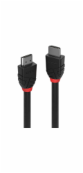 Lindy Black Line - Standard - HDMI kabel - HDMI samec na HDMI samec - 10 m - trojitá izolace - černá - kulatá, podporuje 4K 30 Hz (4096 x 2160)