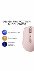 Logitech MX Anywhere 3S - bezdrôtová myš - ružová