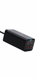 Baseus Rychlonabíječka do sítě GaN3, 2x USB-A, 2x USB-C 100W černá