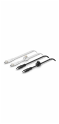 1x2 Belkin PRO Flex-gefl.Sil. 1m USB-C/USB-C s+w  CAB011bt1MBW2PK