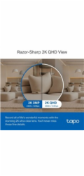 TP-Link Tapo C220 domácí-indoor kamera, (4MP, 2K QHD 1440p, IR 9m, micro SD card)