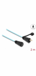 Delock Optický kabel z LC Duplex na LC Duplex s ochrannou krytkou, multi-mode OM3,  2m