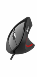 C-TECH myš VEM-09C, vertikální, 6 tlačítek, černá, USB