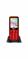 EVOLVEO EasyPhone XO, mobilní telefon pro seniory s nabíjecím stojánkem, červená