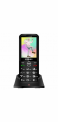 EVOLVEO EasyPhone XO, mobilní telefon pro seniory s nabíjecím stojánkem, černá