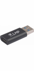 LMP USB-A to USB-C adapter - Black