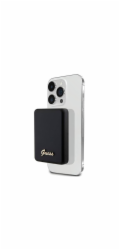 Guess Powerbank inductive 15W Guess Power Bank MagSafe Induction 15W 5000mAh Metal Script Logo Black