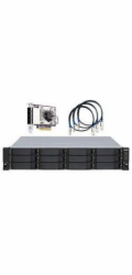 QNAP TL-R1200PES-RP - rozšiřující jednotka JBOD SATA (12x SATA, 2x SFF-8644 1x2, 2x zdroj), rack