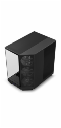 NZXT skříň H6 Flow RGB dvoukomorová / MidT / 3x120mm RGB fan / 2xUSB 3.2 / USB-C / prosklená / černá
