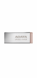 ADATA Flash Disk 64GB UR350, USB 3.2 Dash Drive, kov hnědá