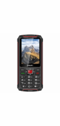 EVOLVEO StrongPhone W4, vodotěsný odolný Dual SIM telefon, černo-červená