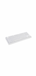 Genesis herní mechanická klávesnice THOR 404/RGB/Gateron Yellow Pro/Drátová USB/US layout/Bílá