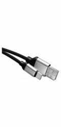 nabíjecí/datový kabel USB-A 2.0 / USB-C 2.0, 1m, černý