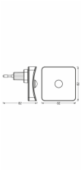 Noční lampa Ledvance Lunetta 4058075759282, 0,3W