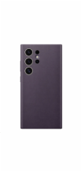 Samsung Zadní kryt z veganské kůže S24 Ultra Dark Violet
