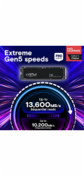 Crucial SSD T705 1TB M.2 NVMe Gen5 13600/10200 MBps