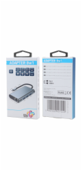 TB Touch USB C 8v1 - HDMI 2x, USB, VGA, RJ45, PD