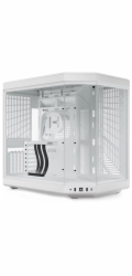 HYTE skříň Y70 Snow white / levé a přední sklo / Riser PCIe 4.0 / bez zdroje / 1x USB-C / 2x USB-A