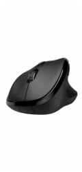 Myš Powerton Myš Powerton CLOE, 1600DPI, 2,4 [GHz], optická, třída 6, bezdrátová, černá, 1 ks AA, ergonomická