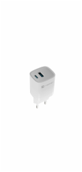 Universální USB nabíječka Natec RIBERA GaN 30W, 1X USB-A, 1X USB-C, Bílá