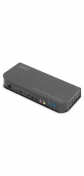 DIGITUS DS-12874 KVM Switch, 2x1 HDMI, HDMI Out, USB, 4Kx2K@60Hz, černá