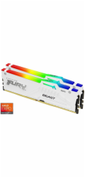 KINGSTON DIMM DDR5 32GB (Kit of 2) 6000MT/s CL30 Non-ECC FURY Beast RGB EXPO, Bílá