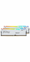 KINGSTON DIMM DDR5 64GB (Kit of 2) 6000MT/s CL30 Non-ECC FURY Beast RGB EXPO, Bílá