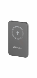 Verbatim Wireless Powerbank Charge  n  Go 10.000mAh (grau, Qi, PD 3.0, Quick Charge 3.0)