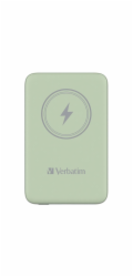 Verbatim Wireless Powerbank Charge  n  Go 10.000mAh (hellgrün, Qi, PD 3.0, Quick Charge 3.0)