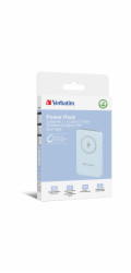 Verbatim Wireless Powerbank Charge  n  Go 5.000mAh (hellblau, Qi, PD 3.0, Quick Charge 3.0)