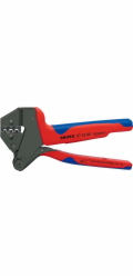 Knipex Krimpovací kleště 97 43 66 EVO (červenomodré, pro solární konektory MC4 EVO 2)