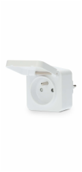 NEDIS chytrá zásuvka/ venkovní/ 16A/ Zigbee 3.0/ francouzský typ E/ IP44/ měřič výkonu/ Android/ iOS/ Nedis® SmartLife